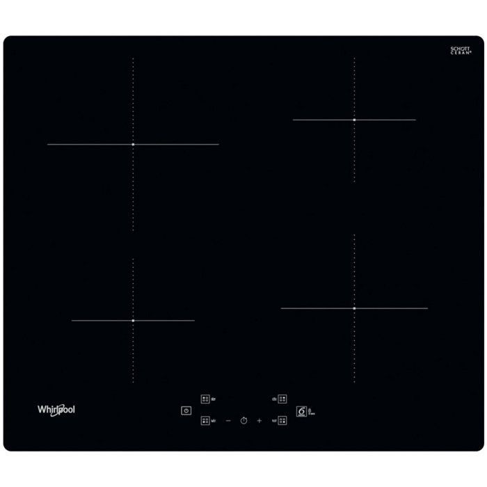 Plaque induction - WHIRLPOOL - WSQ2160NE - 4 foyers/boosters - 7200 W - Largeur 60 cm