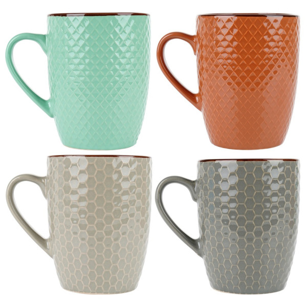 Kubki ceramiczne 400 ml 4 szt.