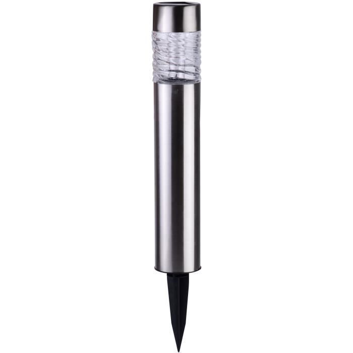 Zonnepaal van roestvrij staal - GALIX - 0,13W - 10 lumen - 8 uur verlichting - 1 witte LED
