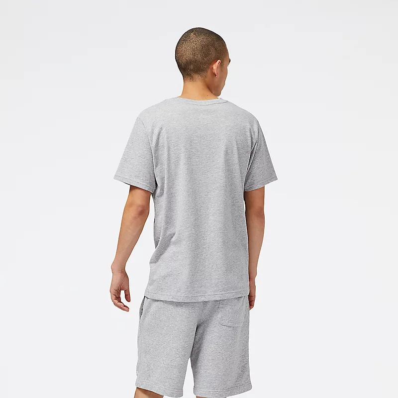 Męskie buty NB Sport Core Plus Graphic – szare, sportowe fra wielokolorowym wykończeniem