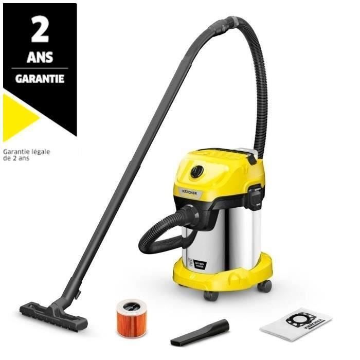 KARCHER WD 3-18 S V-17/20 Cordless Wet and Dry Vacuum Cleaner - Steel - 17 l - (without battery or charger)