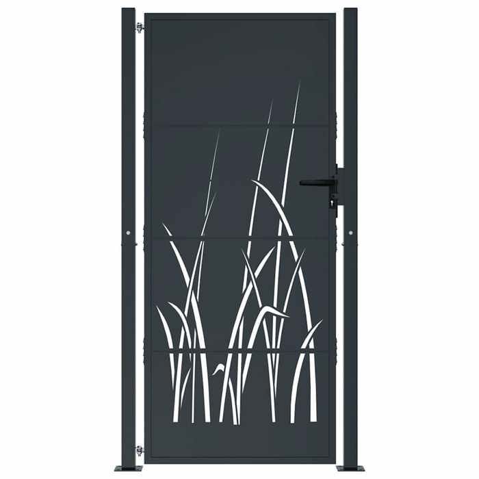 vidaXL Portail de Jardin, Barrière de Sécurité, Portillon avec Système Verrouillable, Porte de Terrasse Extérieur, 153170