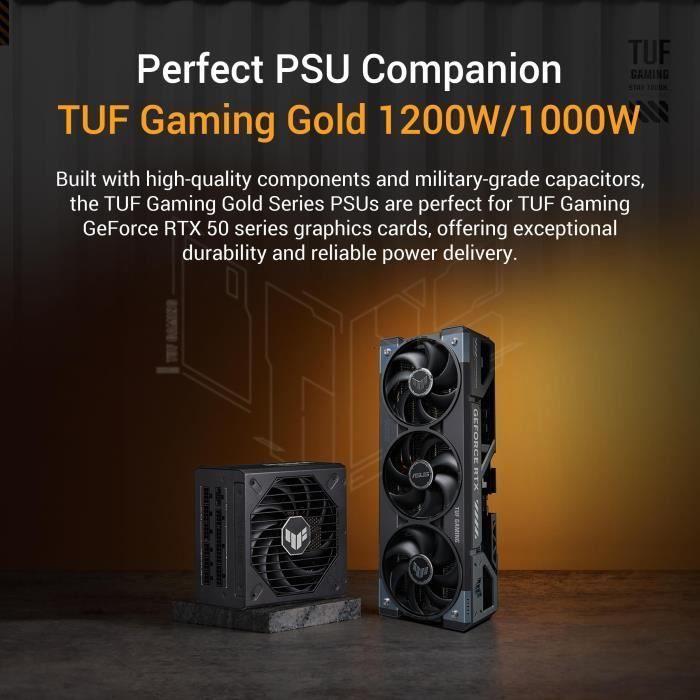 Carte graphique - ASUS - TUF-RTX5080-O16G-GAMING - GDDR7 - DLSS 4 - 16 Go