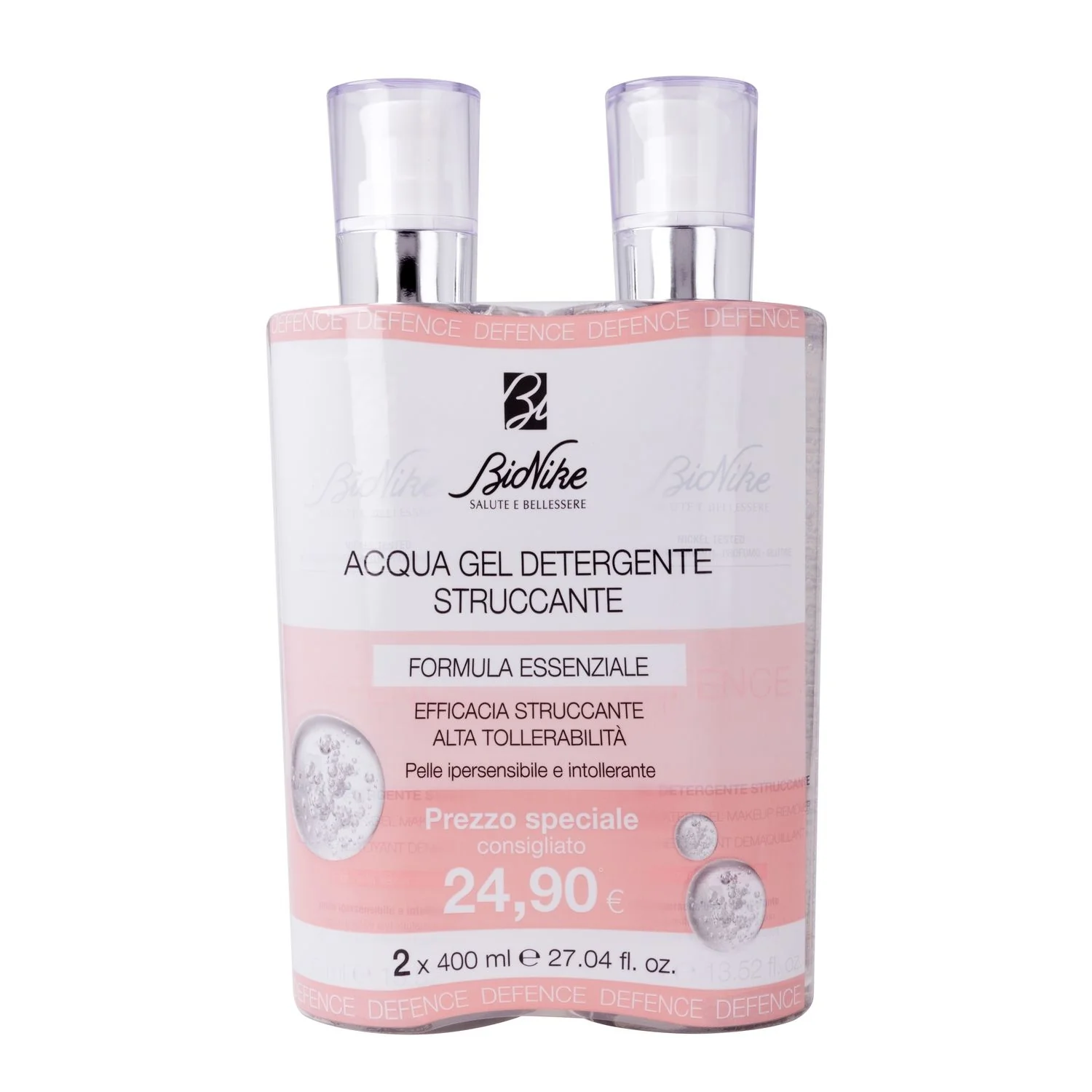 Defence Acqua Gel Detergente Struccante - Gel detergente viso, Acqua detergente viso