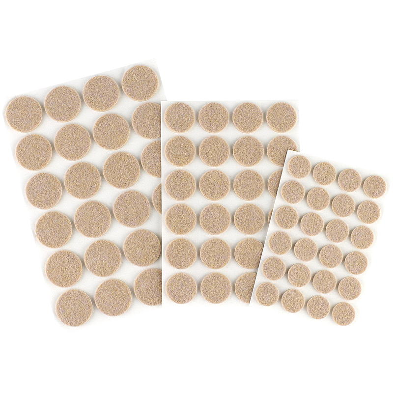 Möbelknöpfe, 72 Stück, Ø 19/25/30 mm, beige