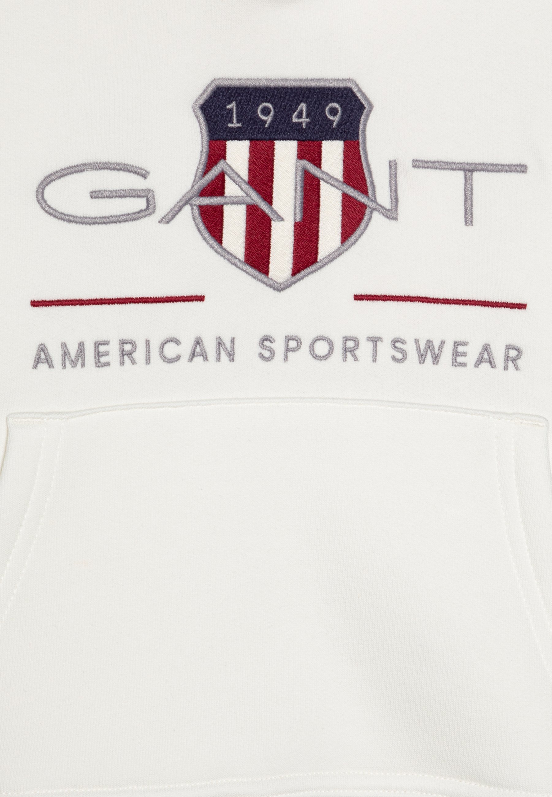 GANT ARCHIVE SHIELD RAGLAN HOODIE UNISEX - Felpa con cappuccio - color guscio d'uovo