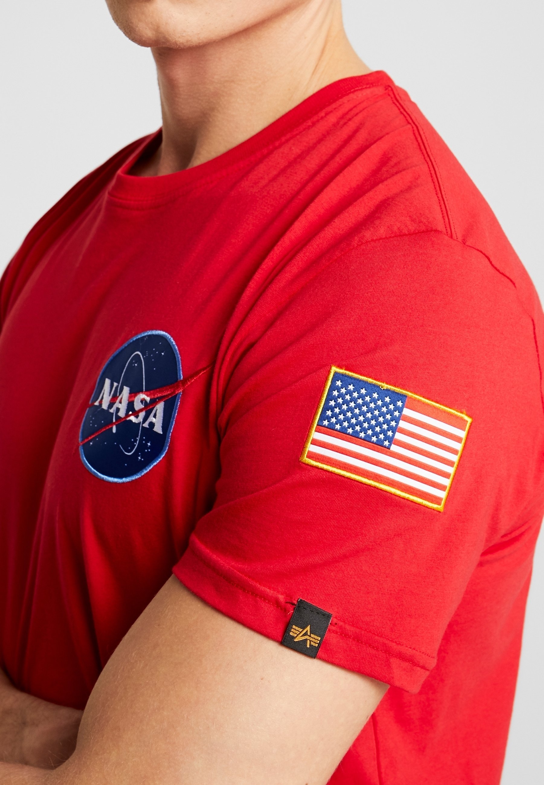 T-shirt imprimé Alpha Industries - rouge