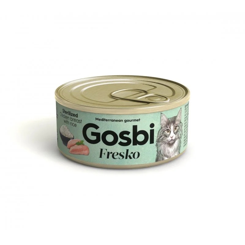 GOSBI Gosbi Fresko Cat Poitrine de Poulet Stérilisée avec Arroz