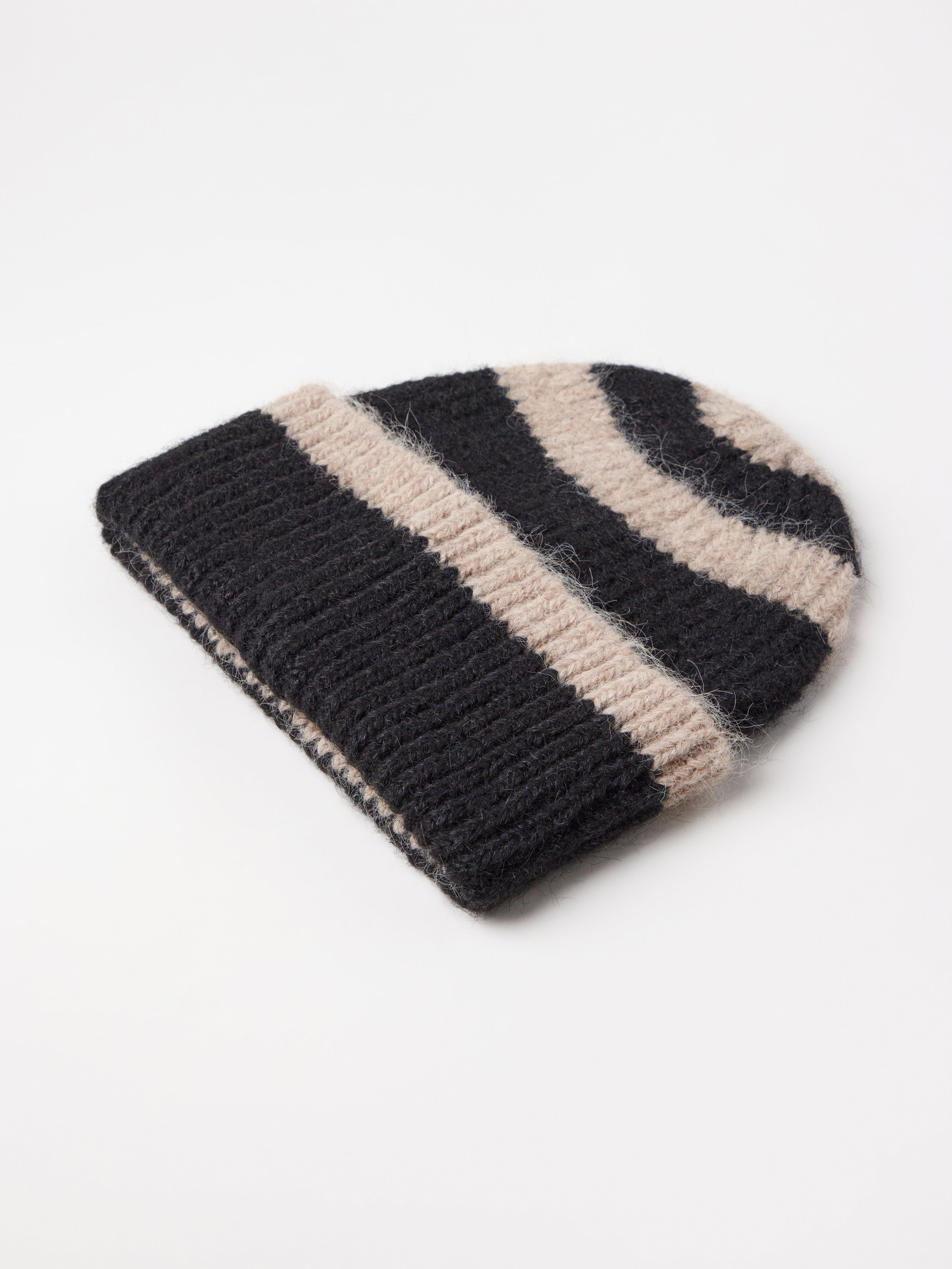 Bonnet tricoté noir