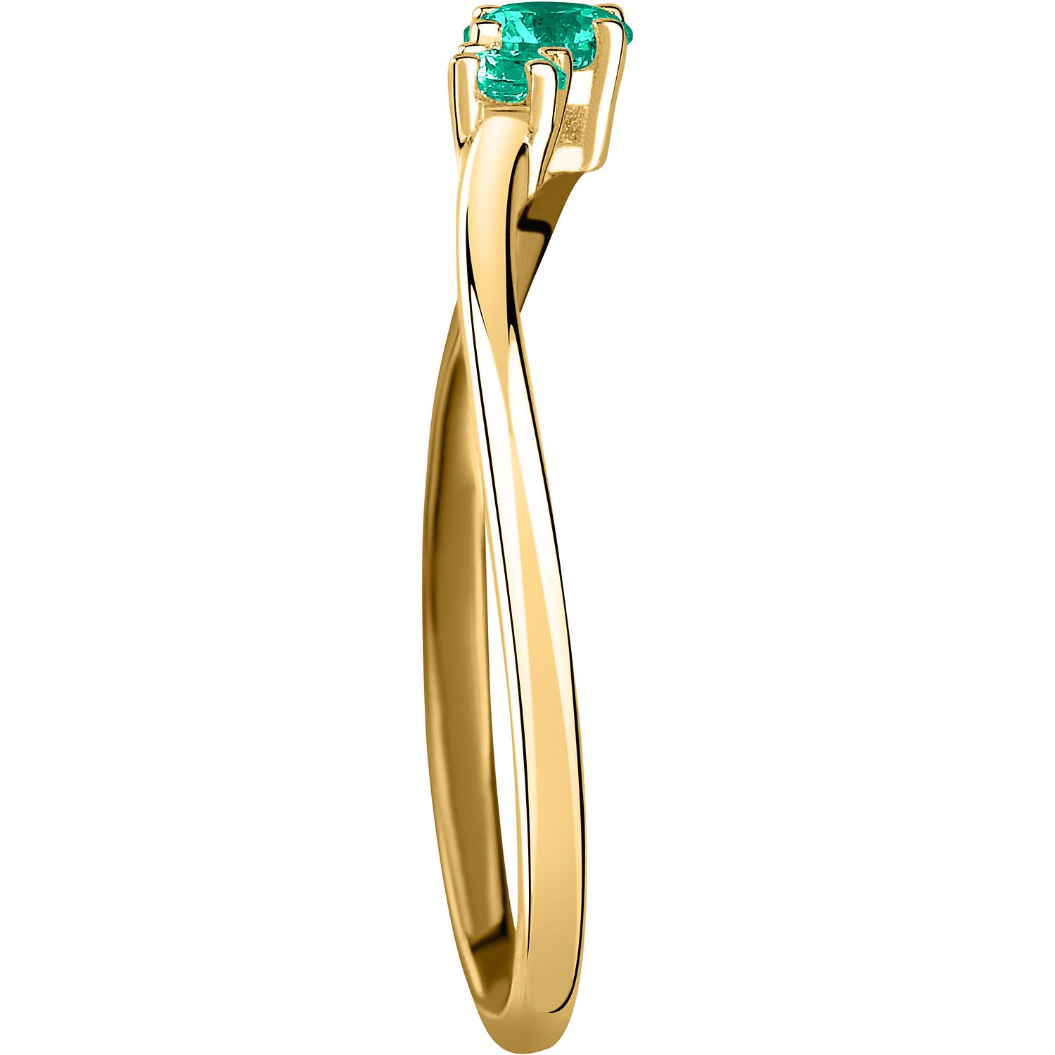 Live Diamond Bagues or jaune, vert