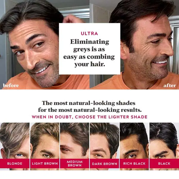Just For Men Ultra -hiusväri A65 Tummanmusta | Lahjoja isälle | Superdrug