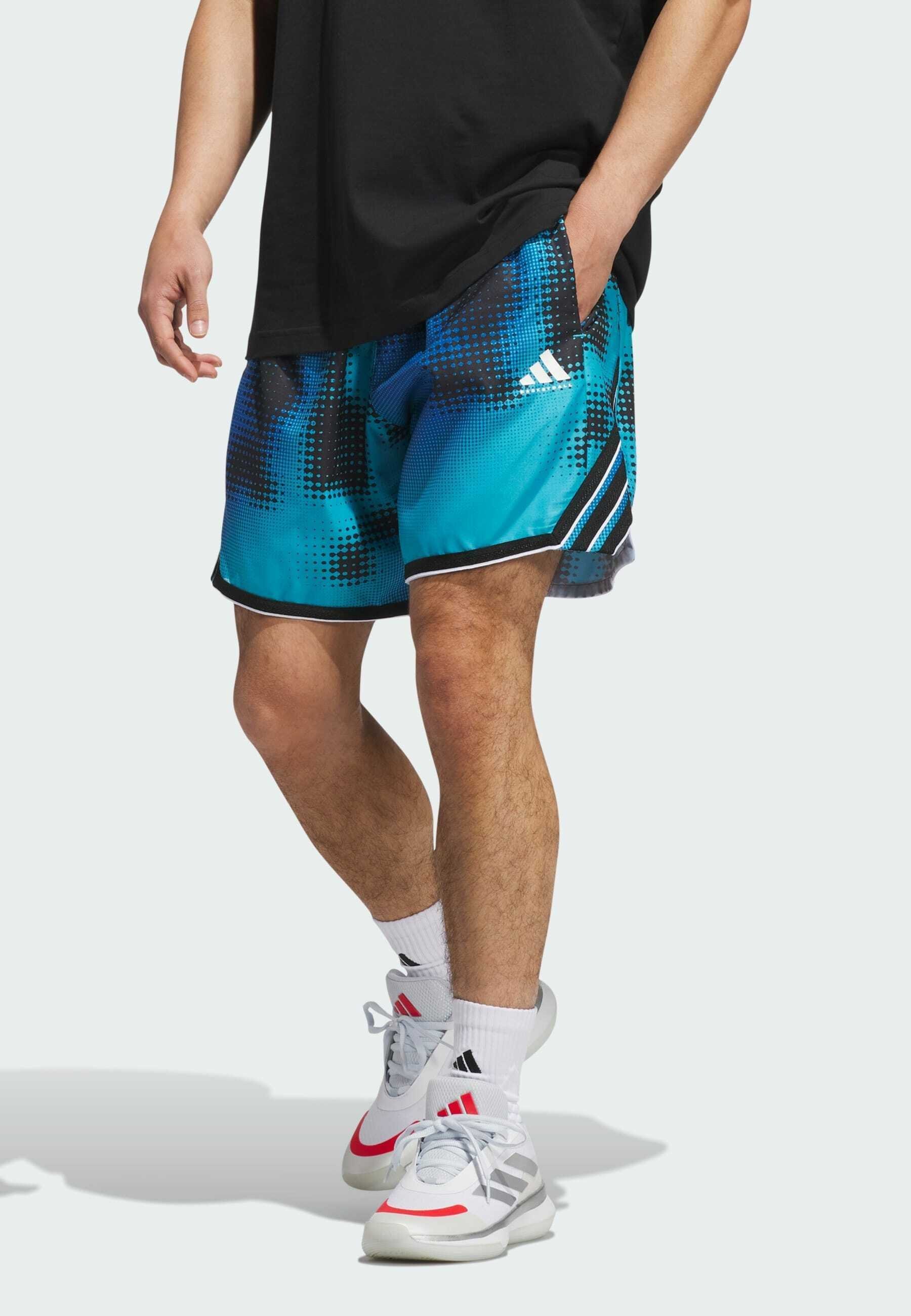 adidas Performance CRAZYLITE AOP 3 - Sportshorts - helder cyaan