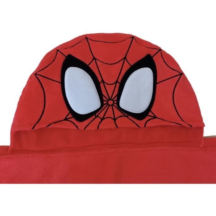 Plaid polaire à capuche 3D - SPIDERMAN - 120 x 150 cm