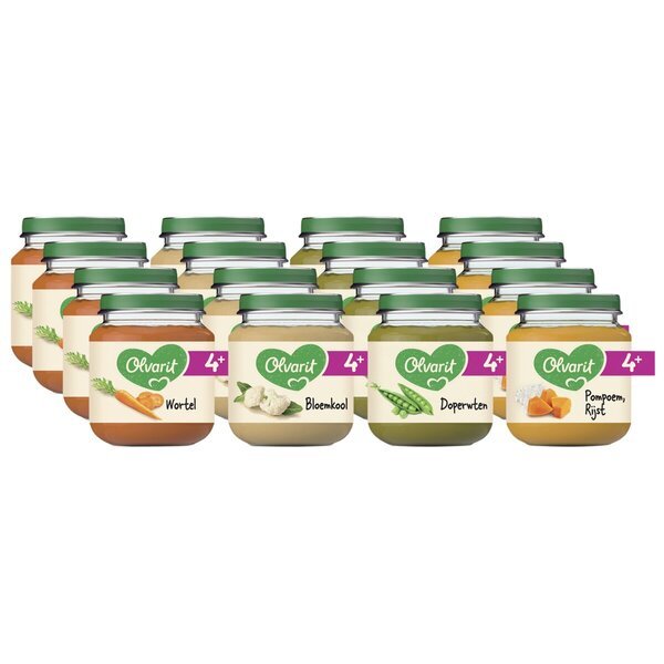 Olvarit 4+M Meni s raznim povrćem<br>12 x 125 g