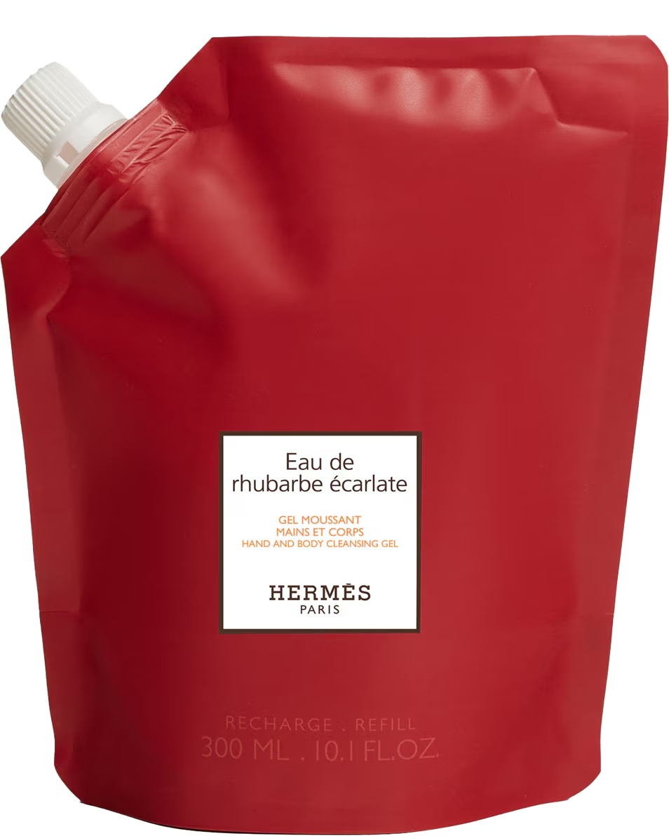 HERMÈS Le Bain Eau de rhubarbe écarlate, περιπλανώμενο τζελ χέρι με σώμα