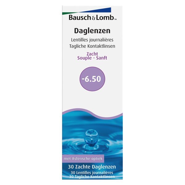 Bausch + Lomb -6.50 meke dnevne kontaktne leće<br>Medicinski proizvod - 30 komada