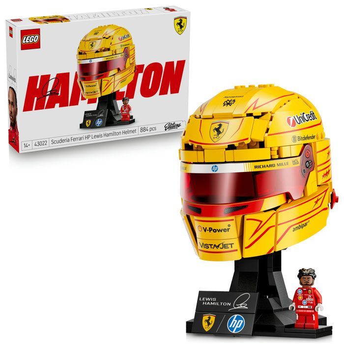 LEGO Editions 43022 Scuderia Ferrari HP Casco di Lewis Hamilton - Modello di prodotto F1