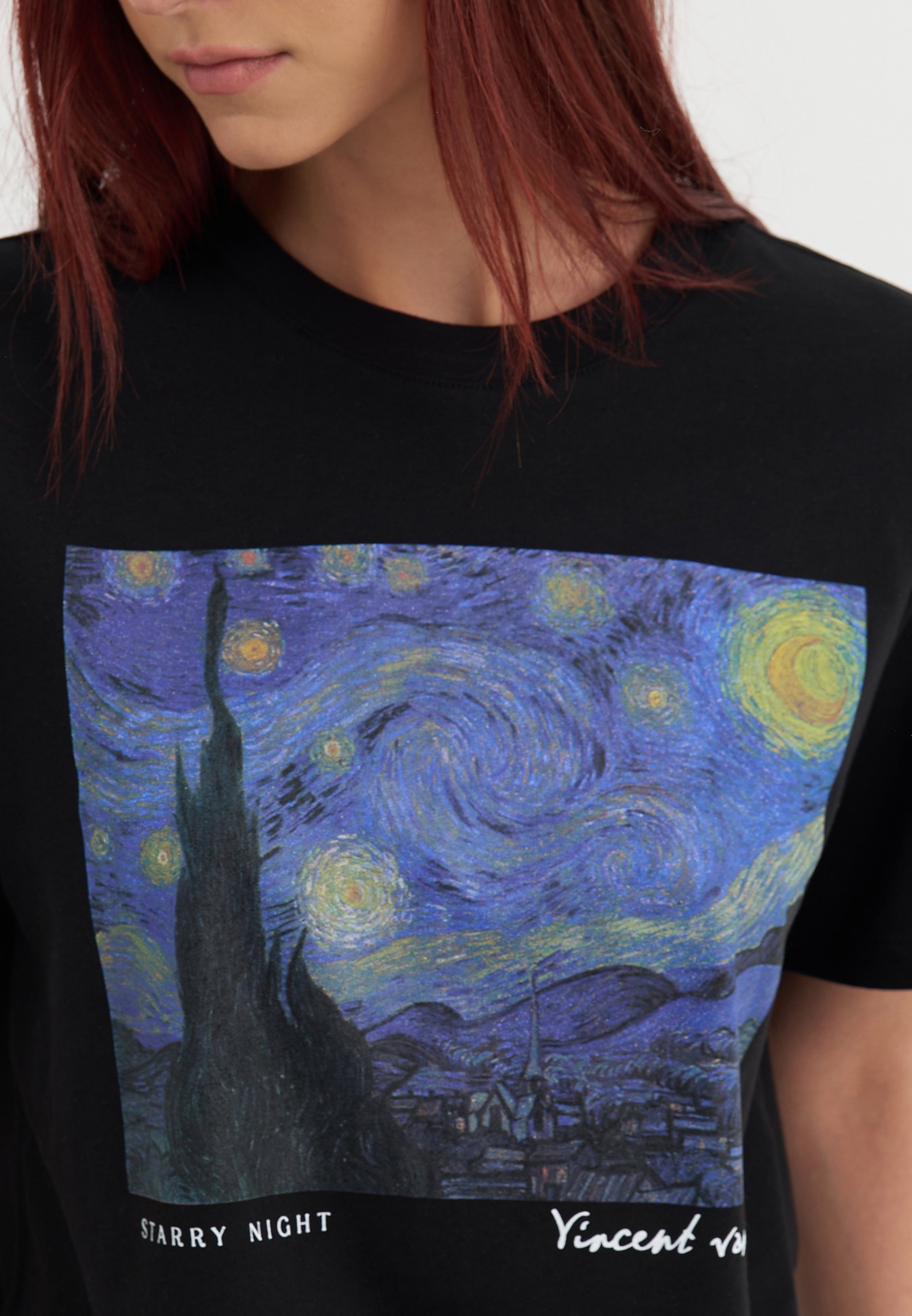Even&Odd Print T-shirt - zwart