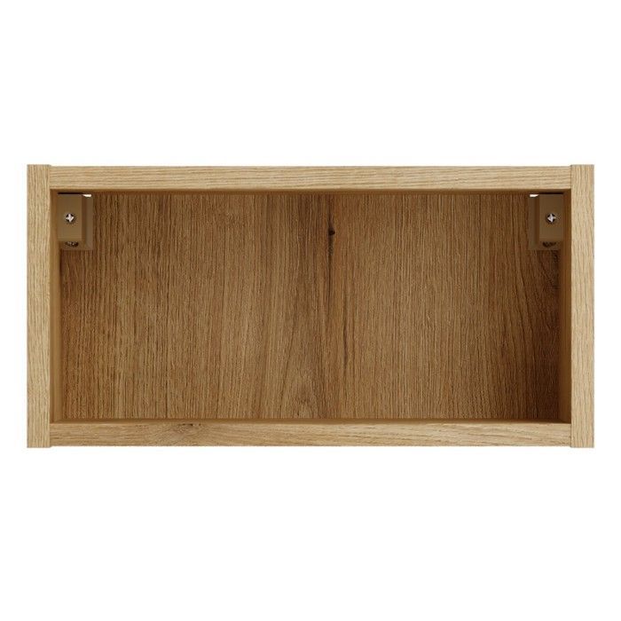Meuble de rangement salle de bain VANO 40 cm chêne suspendu avec niche