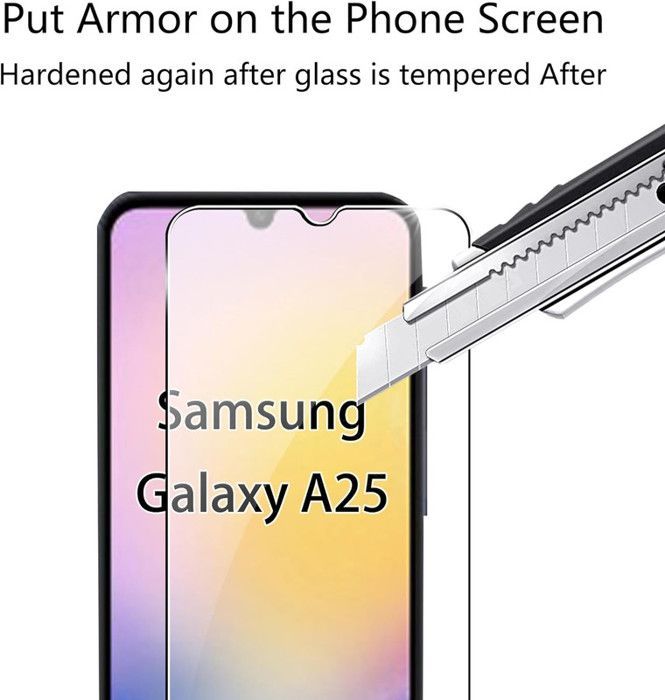 Lot de 2 Verres Trempés Pour Samsung Galaxy A25 5G, M34 5G .Protection d'écran Transparent - Anti Rayures
