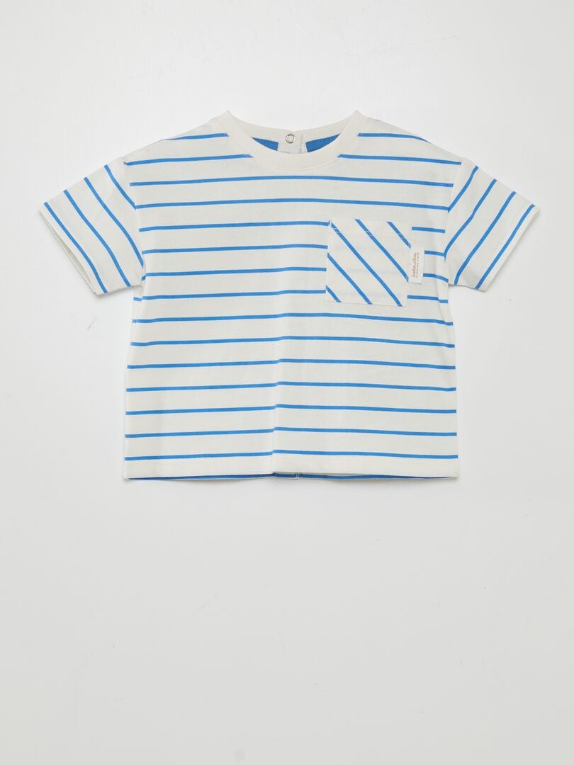 Camiseta de rayas - BLANCA