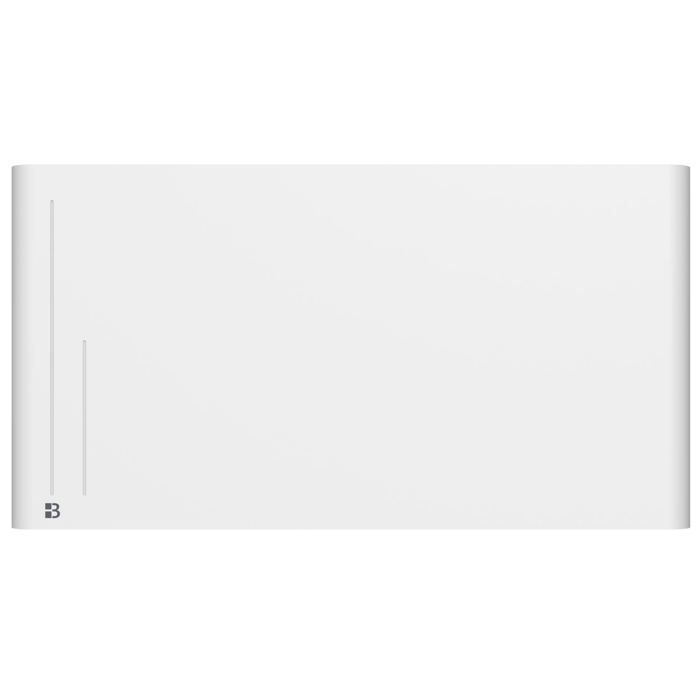 Radiador eléctrico fijo de cerámica de inercia seca - BESTHERM - ALBA 2000W - horizontal blanco