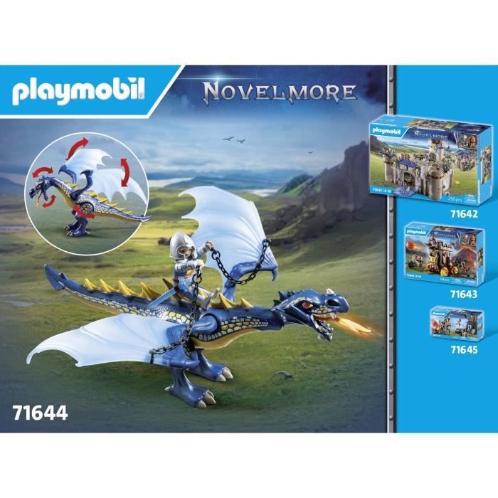 PLAYMOBIL 71644 Warriors with Dragons and Cannon, Novelmore, Dragon, 39 pieces, Ages 4+