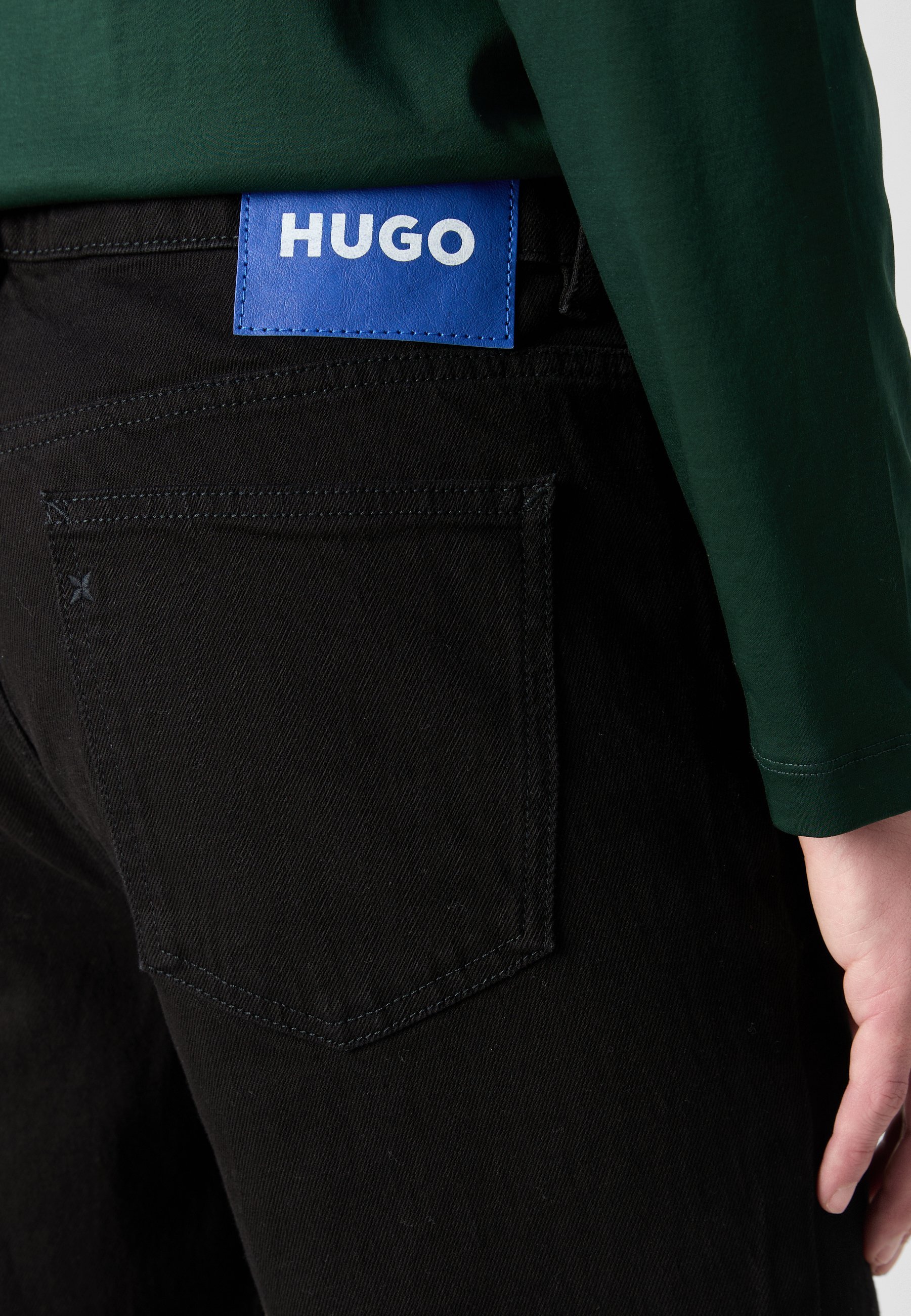 HUGO BRODY - Jeans mit geradem Bein - schwarz