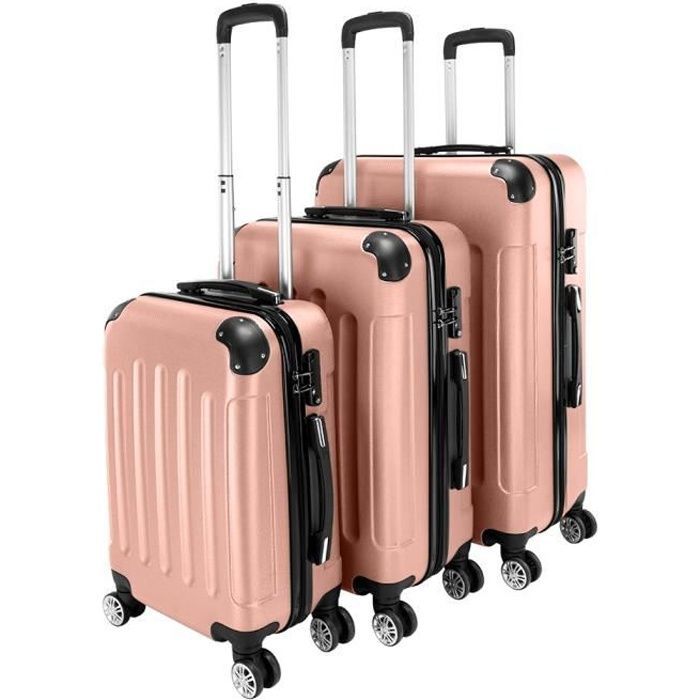 Set di 3 valigie trolley portatili 3 in 1 in ABS, 20