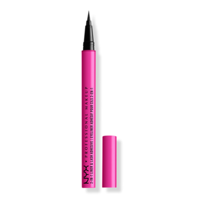 Nyx Professional Makeup -rajauskynä ja jättiripset 2-in-1 -kiinnitysaine 1 kpl 1 kpl