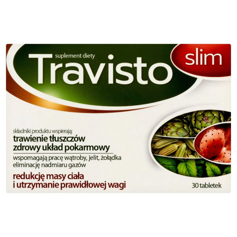 Travisto Slim, Suplement diety wspierający trawienie, Tabletki
