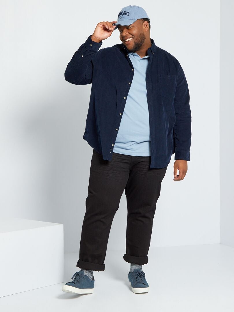 Pantalones vaqueros regulares - L32 - NEGRO