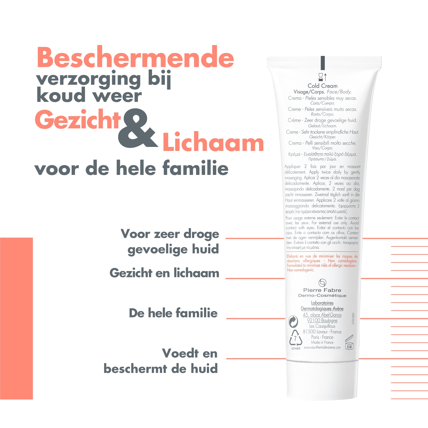 Avène Cold Cream Gesichtscreme - 40 ml
