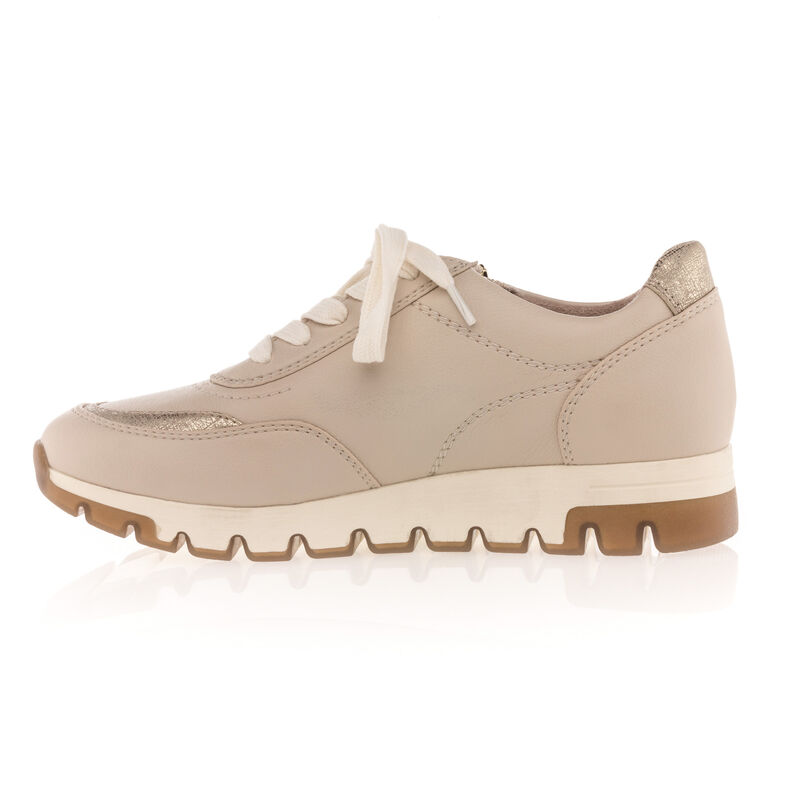 Zapatillas deportivas para mujer color beige.