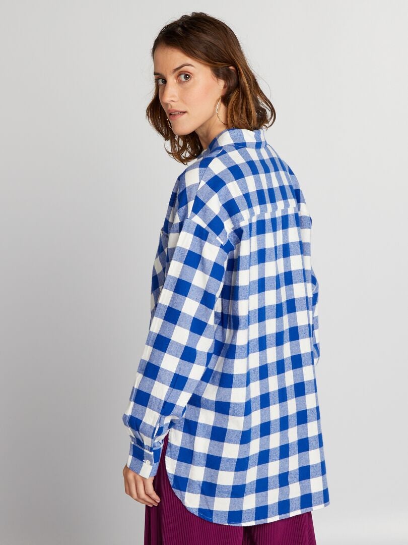 Camisa de franela - AZUL