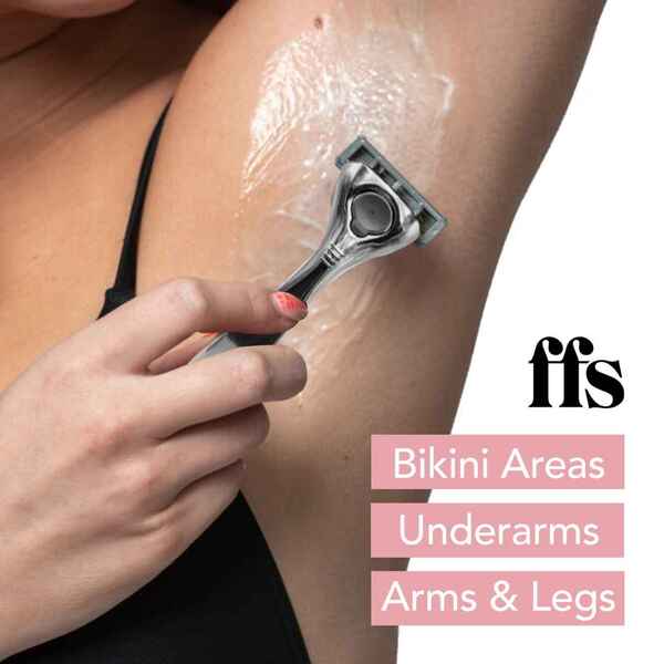 FFS Beauty barbersett – Premium Blossom barberhøvel + 4 blader