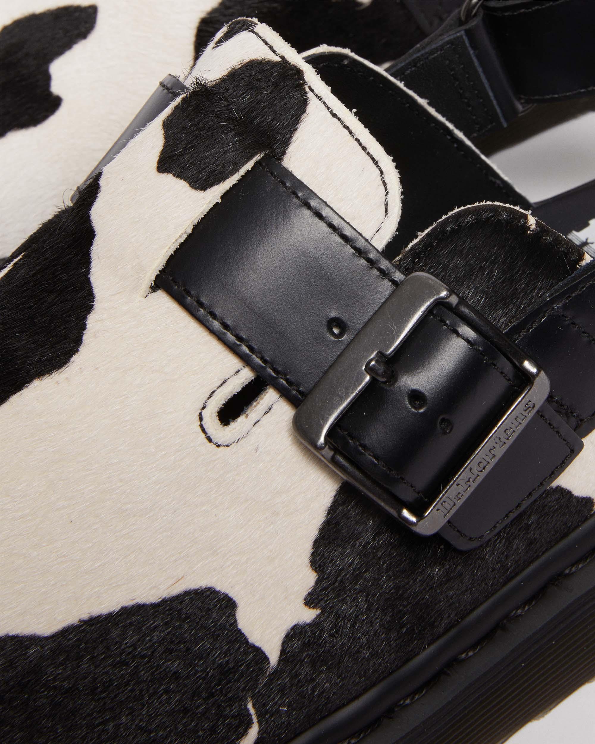 Jorge II Hair-on Animal Print Slingback Mules