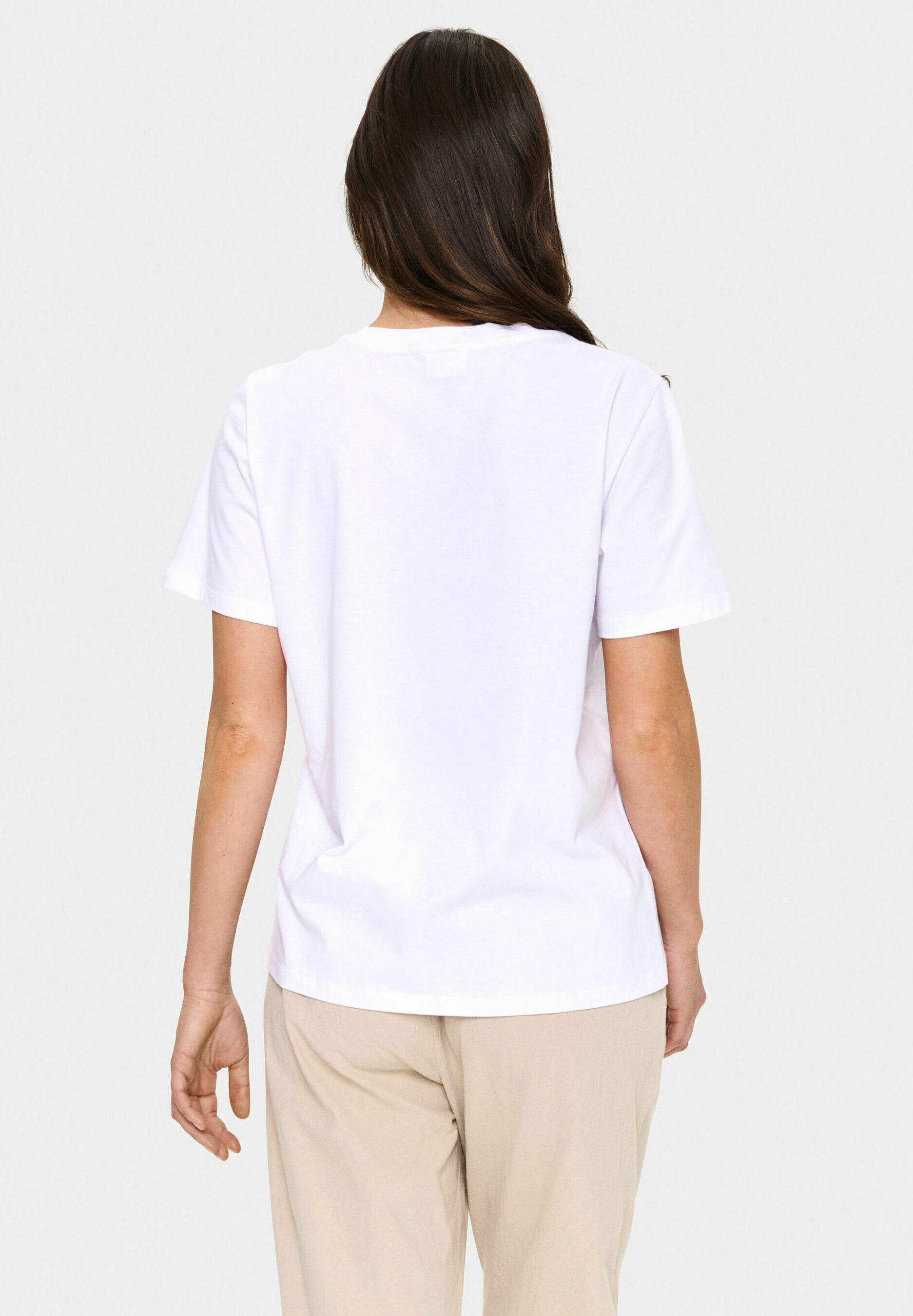 Saint Tropez LORIA - T-shirt met print - helder wit