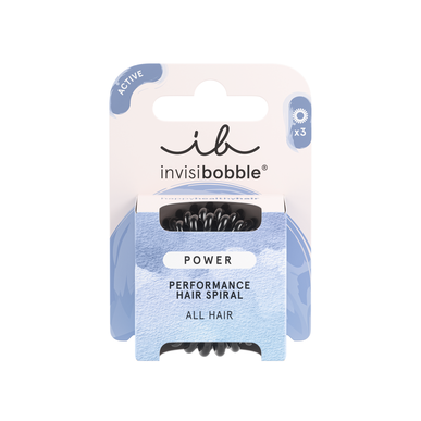 Gumička do vlasov Invisibobble Power True Black, 3 kusy, 3 kusy
