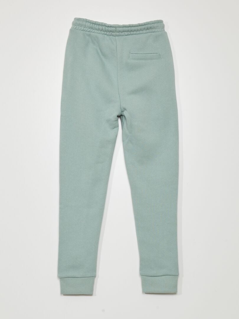 Joggingbroek van French Terry met stiksels - GROEN