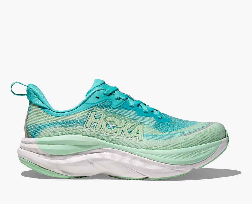 HOKA Skyflow Cielo Blue / Mint Fluoriet