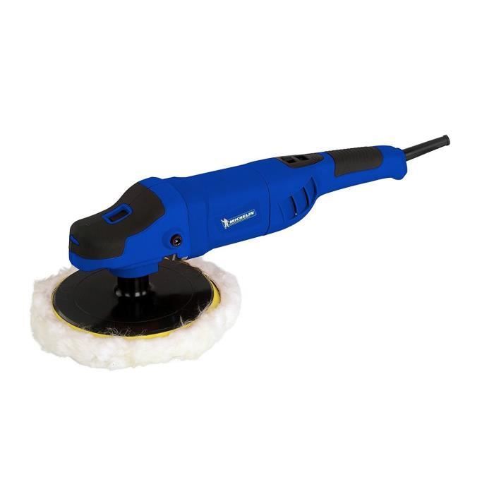Polisheuse Pro 230V - 1100W - MICHELIN - Disque : 180 mm - Vitesse de rotation  : 600-3000 t/min - démarrage progressif - Ecran LCD