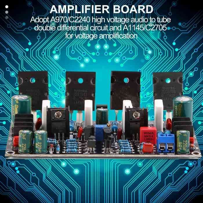 Placa amplificadora de potencia mono 1943 + 5200, placa amplificadora de válvulas de alta potencia de 200 W