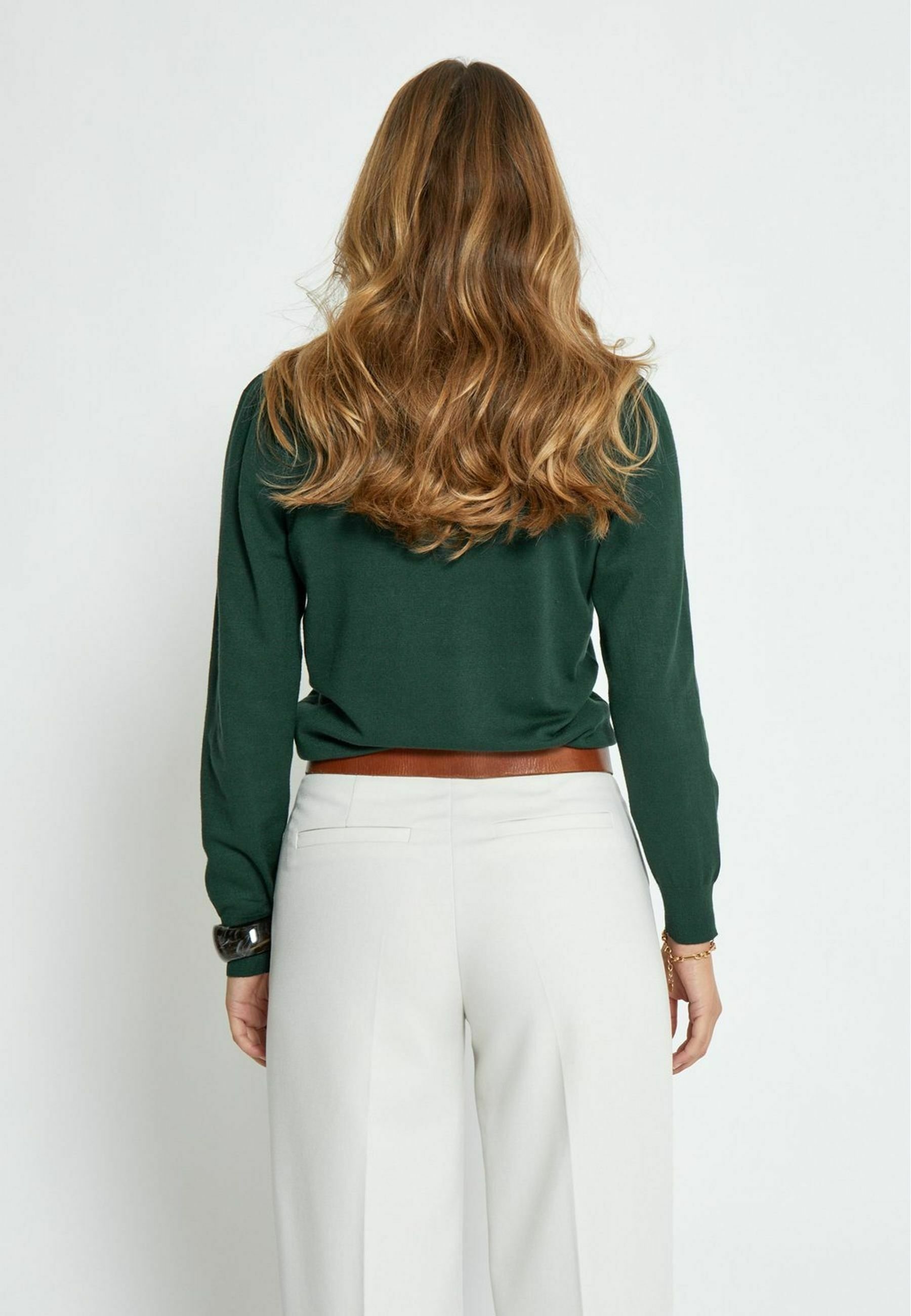 PEPPERCORN TANA PUFF - Maglione - 4112 verde giungla