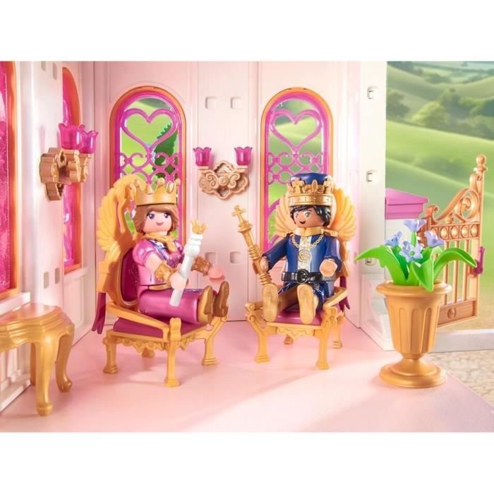 PLAYMOBIL 71845 Palais avec couple royal et 2 trônes, Les princesses magic, 421 pièces, Dès 4 ans