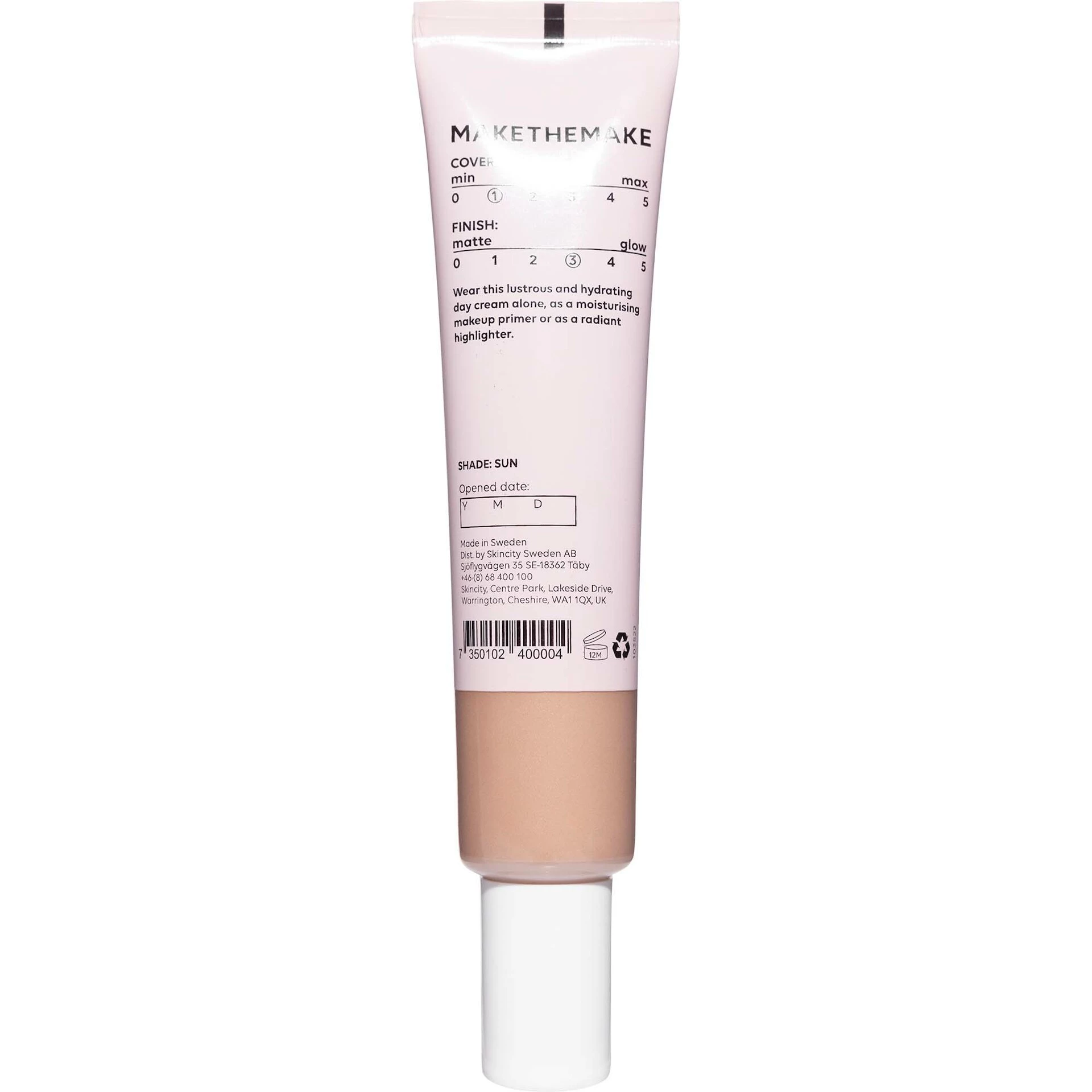 NMF Glow mitrinošs krēms pret sauli - MAKETHEMAKE