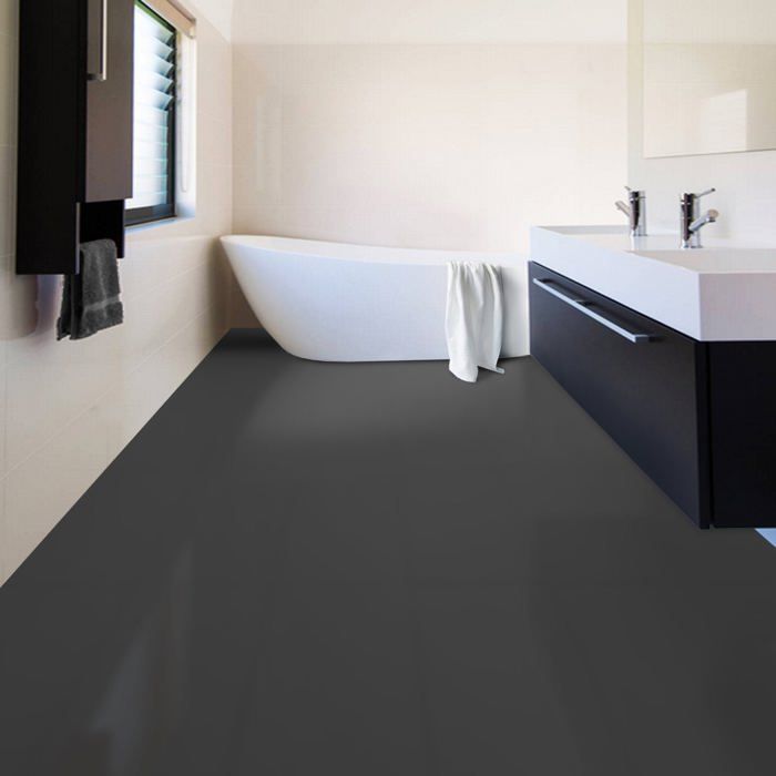 Suelo vinílico Expotop gris antracita de 100 x 250 cm.