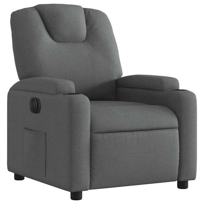 vidaXL Fauteuil Inclinable Électrique, Chaise de Relaxation avec Dossier et Repose-pied Réglables, Siège de Salon, Moderne, 3204345