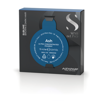 Alfaparf Milano Sublime Semi Di Lino Ash koncentrovaný neutralizér s modrou oranžovou vůní 10 ml 10 ml