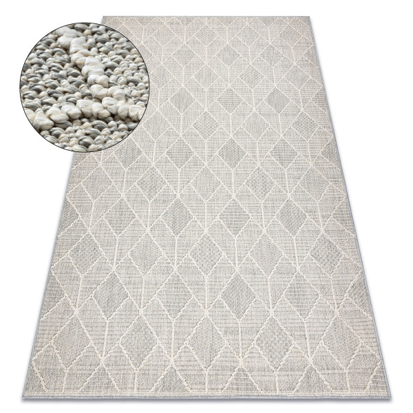 Dywan JERSEY 19231 szary - Geometryczny 60x100 cm
